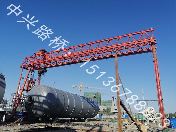 80噸龍門吊基礎(chǔ)施工過程步驟